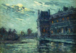 Les Inondations de 1910, Le Pavillon de Flore, 1910 - Maximilien Luce