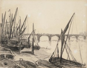 La Tamise au pont de Vauxhall - Maximilien Luce