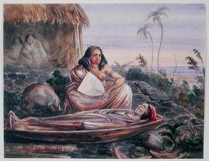 Un enterrement à Tahiti, c.1841-48 - Maximilien Radiguet