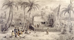 Village en Océanie - Maximilien Radiguet