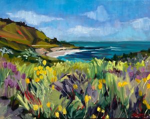 Floraison des fleurs sauvages du littoral