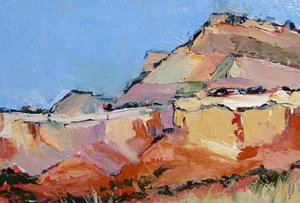 Les sommets colorés du désert
