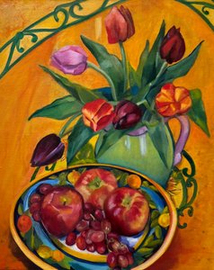 Fruits et fleurs à la manière d