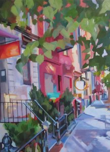 Une rue animée en ville - Maxine Shore