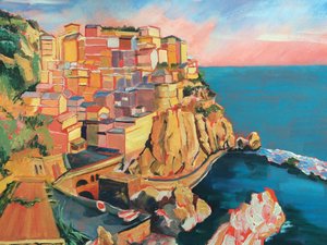 Un village animé à flanc de falaise - Maxine Shore
