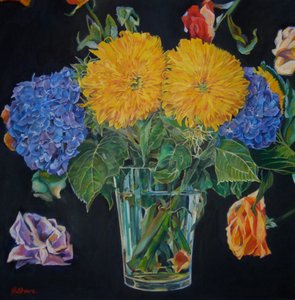 Nature morte florale éclatante