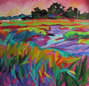 Paysage marécageux plein de vie