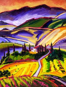 Un paysage toscan plein de vie