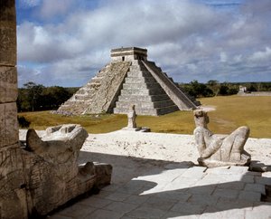Le castillo du temple des guerriers - Mayan