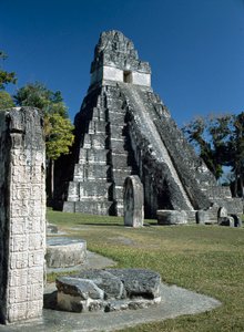 Temple I de Tikal ou Temple du Grand Jaguar, 7e au 8e siècle - Mayan