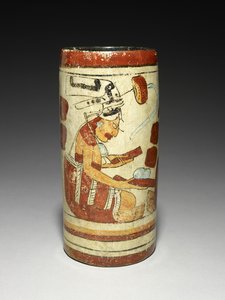 Vase avec scène de présentation, 600-900 après J.-C.