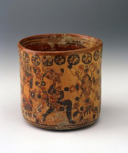 Vase cylindrique, vers 650-850 - Mayan Mayan