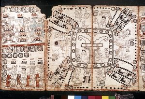 CIVILISATION MAYA: Codex Tro-Cortesiano, milieu du 15ème siècle - Mayan Mayan
