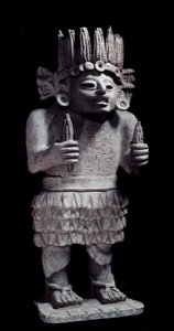Civilisation précolombienne : statue maya représentant le dieu des servantes - Mayan Mayan