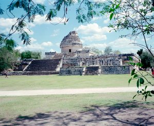 Civilisation précolombienne : vue du site de Chichen Itza dans la région du Yucatan - Mayan Mayan