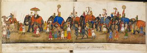 Panorama processionnel, illustration de 