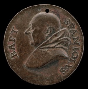 Battista Spagnoli de Mantoue, 1447-1516, poète carmélite [avers], vers 1513 - Mea