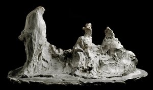 Conversation dans un jardin Sculpture de Medardo Rosso (1858-1928) Barzio, Museo Medardo Rosso