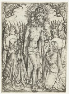 Adoration de la Sainte Trinité par Marie, Jean l
