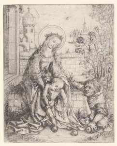 La Sainte Famille près du rosier - Meester van het Amsterdamse Kabinet