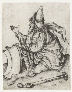 Homme Roma avec barbe et écu blanc - Meester van het Amsterdamse Kabinet