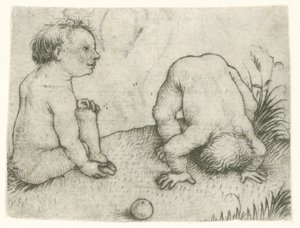 Deux enfants jouant Enfants jouant (série)
