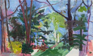 Forêt nationale de Chequamegon, 2016 (huile sur toile) - Megan Williamson