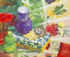 Nature morte avec trois vases, 2017 (huile sur toile)