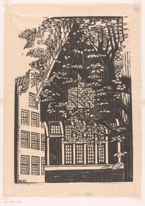 Béguinage à Amsterdam - Meijer Bleekrode (signed by artist)