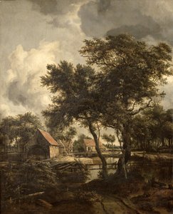 Le Moulin à eau, vers 1660 - Meindert Hobbema