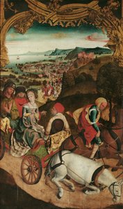 Fuite des saints Cantius, Cantianus et Cantianilla (intérieur); Christ au Mont des Oliviers (extérieur)