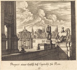 Capitole, Rome - Melchior Küsel after Johann Wilhelm Baur