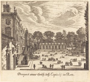 Capitole, Rome - Melchior Küsel after Johann Wilhelm Baur