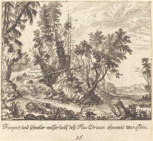 Rivière Draun - Melchior Küsel after Johann Wilhelm Baur