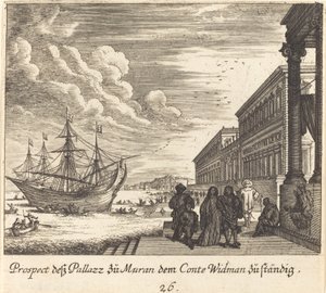 Palais du Comte Widman - Melchior Küsel after Johann Wilhelm Baur