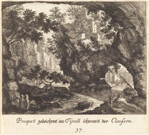 Paysage Tyrolien - Melchior Küsel after Johann Wilhelm Baur