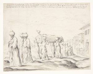 Procession funéraire turque - Melchior Lorck