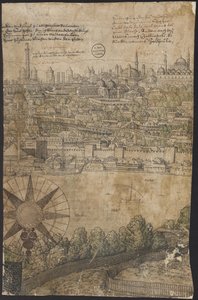 Vue de Constantinople, Feuille 12, Melchior Lorck, 1559 - Melchior Lorck