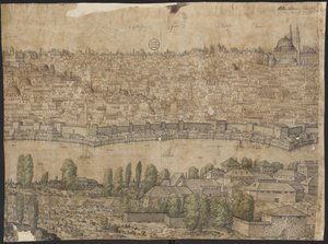 Vue de Constantinople, feuille 14, Melchior Lorck, 1559 - Melchior Lorck