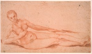 Femme nue allongée - Melchior Lorck