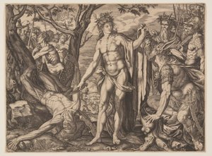 Apollon et Marsyas/Jugement de Midas - Melchior Meier