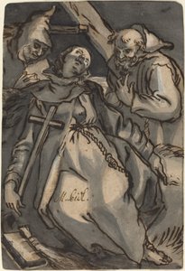Sainte Euphrosyne - Melchior Steidl after Abraham Bloemaert