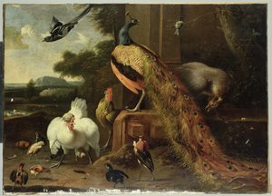 Révolte dans le poulailler - Melchior de Hondecoeter