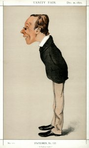 Un Leader Radical, Henry Fawcett MP, homme politique et économiste britannique, 1872 - Melchiorre Delfico