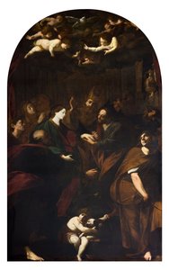 Le Mariage de la Vierge par Melchiorre Gherardini dit il Ceranino (1607-1668) 1629-1632 Collection Privée - Melchiorre Gherardini
