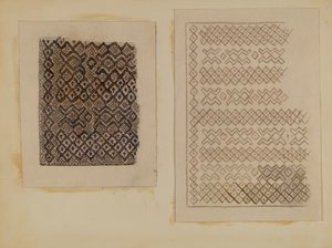 Matériau tissé à partir de quenouilles, vers 1935 - Melita Hofmann