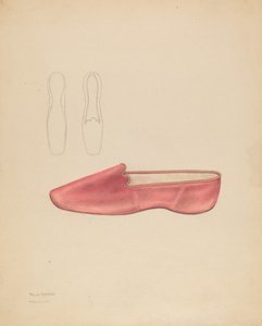 Pantoufle de femme, vers 1936