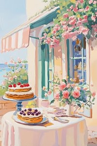 Café-pâtisserie française