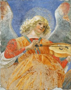 Ange musicien par Melozzo da Forli, vers 1480 (fresque)