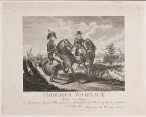 Frédéric-Guillaume II de Prusse et le maréchal général Möllendorf - Meno Haas